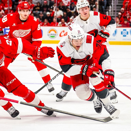 NHL: Carolina învinge Florida, Detroit marchează șapte goluri